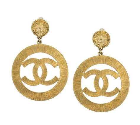 coco chanel earrings for sale|coco chanel vintage earrings.